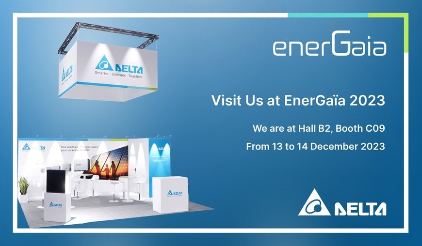 Delta to Showcase its M100A Flex PV Inverter for Commercial and Industrial Applications at Energaia 2023
